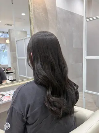 カラー ロング 韓国ヘアケアブリーチ 莉奈のヘアスタイル