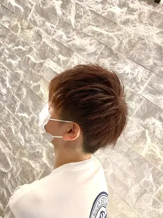 ショート カラー メンズ 福留 叶太のヘアスタイル