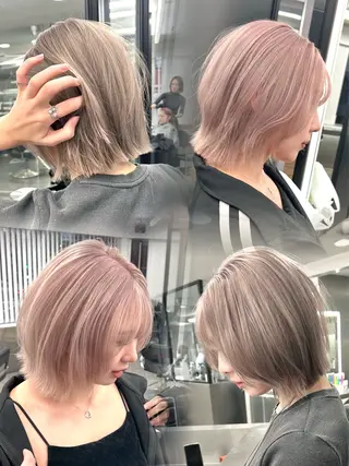 ショート カラー ハイトーンボブ /tasukuのヘアスタイル