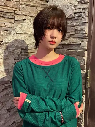 ショート レイヤー特化/メンズ 特化/大野真央のヘアスタイル