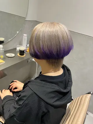 ショート カラー ユウ 二子玉川駅 半個室サロンのヘアスタイル