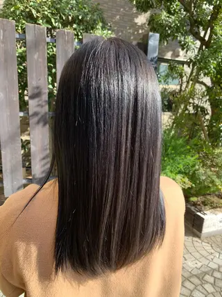 ミディアム カラー 多田 彩香のヘアスタイル