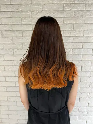 ロング カラー 森 広樹のヘアスタイル