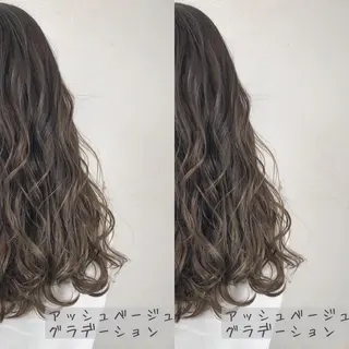 ミディアム カラー あさだ しゅうたろうのヘアスタイル