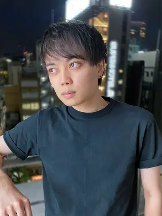 メンズ 安藤幹人 メンズパーマのヘアスタイル