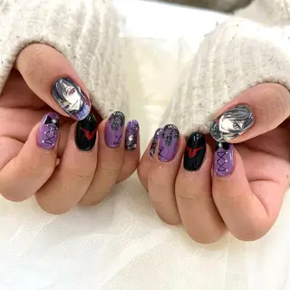 ミディアム 池袋痛ネイル Nok. 渡辺のネイルデザイン
