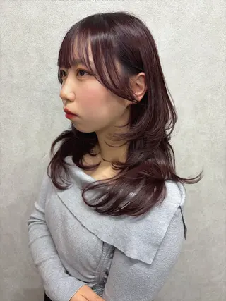 セミロング maya🇰🇷韓国 レイヤー/顔まわりのヘアスタイル