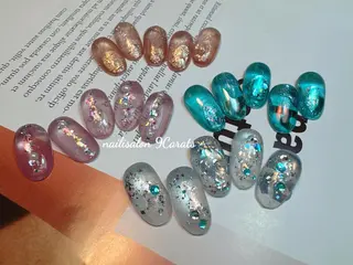 ネイル 💜ワンホンネイル ナインカラット💎のネイルデザイン