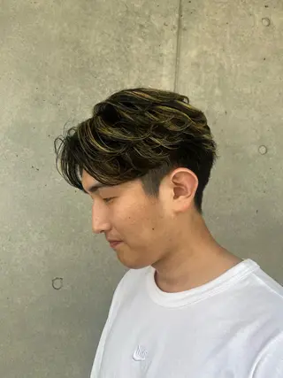カラー パーマ メンズ メンズパーマ特化型 美容師/荒井海音のヘアスタイル