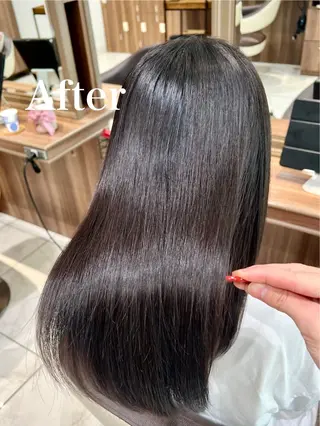 ロング 🍁髪質改善カラー/ 縮毛矯正/谷口雄太のヘアスタイル