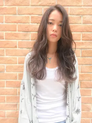 ロング カラー 北條 優輝のヘアスタイル