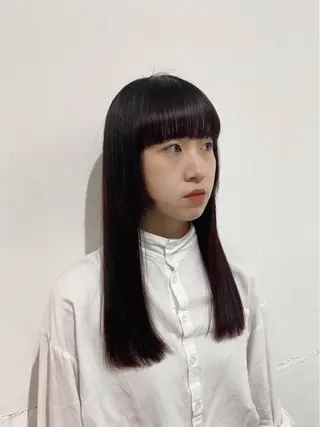 ロング カラー 茉樹@pullnoc /新宿/ボブ/モードのヘアスタイル