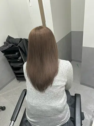 セミロング カラー ヘアアレンジ ダブルカラー｜ なおき｜池袋美容師のヘアスタイル