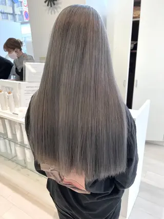 ロング カラー NANO/ ブリーチ×レイヤーのヘアスタイル