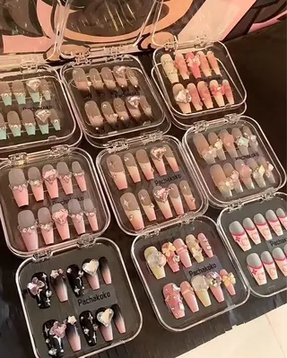 ネイル 🎀kira 長さだし💗モチ最高のネイルデザイン