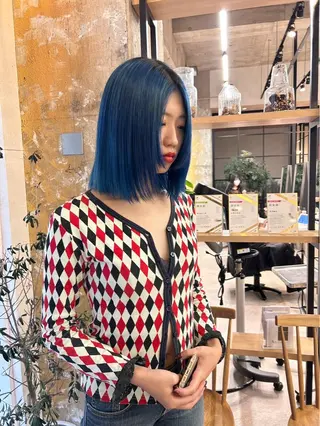 ショート カラー ハイトーン💗ピンク 🛼カラフル🍀のヘアスタイル