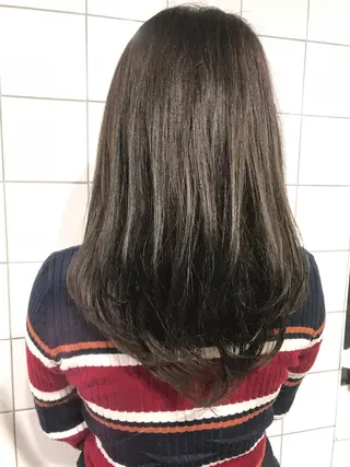 ミディアム カラー 透明感カラー/ レイヤー　YUKAのヘアスタイル