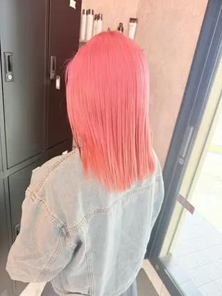 ミディアム カラー 🌺ハイトーン🌺 矢葺 なぎさ🌺🌺のヘアスタイル