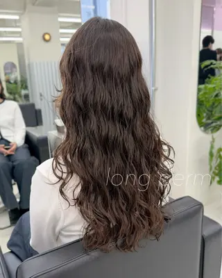 ロング カラー 【表参道】Ruri デジタルパーマのヘアスタイル