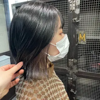 ミディアム カラー 山本 琴乃🦭のヘアスタイル