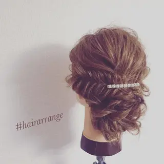 セミロング ヘアアレンジ Satsuki ✂︎♡のヘアスタイル