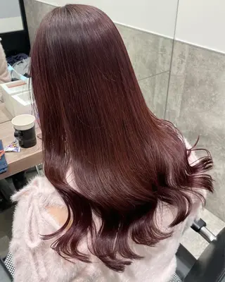 セミロング カラー 💗ガーリーヘア🎀 saki💗のヘアスタイル