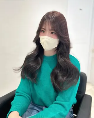 ロング 韓国ヘア🕊村上 ののこ🕊のヘアスタイル
