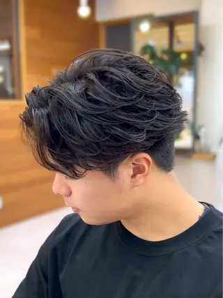 パーマ ヘアアレンジ メンズ 千葉 ホシトのヘアスタイル