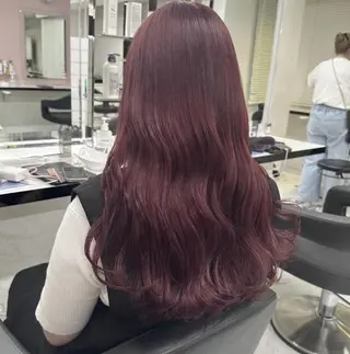 ロング ブリーチありorなし 暖色カラー🎀セナのヘアスタイル