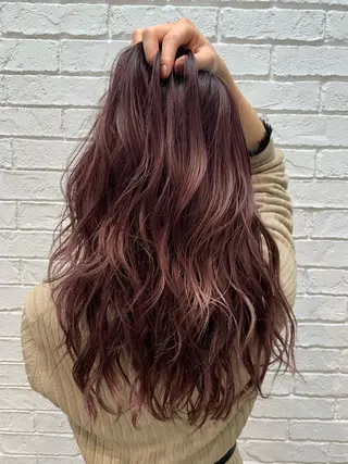 ロング カラー 韓国レイヤー×艶髪 ハイトーンRyukiのヘアスタイル