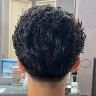 ショート パーマ メンズ メンズ専門🥸 フェード特化　涼太のヘアスタイル