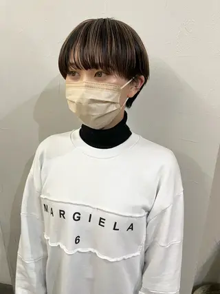 ショート カラー 千葉 郁也のヘアスタイル