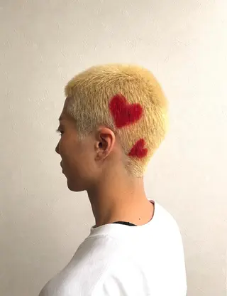 ショート デザインカラー🦕 よしかどこーし🦕のヘアスタイル