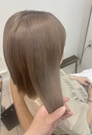 ミディアム カラー 頭皮×髪質改善 透明感カラー💎中村のヘアスタイル