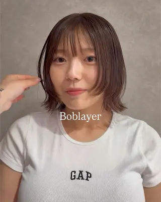 ミディアム カラー 💎寒色特化💎 透明感カラーみきのヘアスタイル