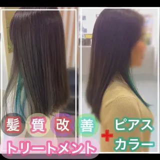 ロング カラー KON｜ごまかさない 艶。酸熱×精密カットのヘアスタイル
