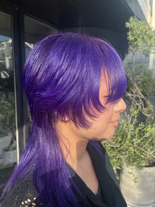セミロング カラー 🎀ブリーチ 🌈デザイン♡BoNのヘアスタイル