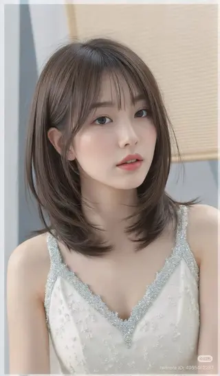 セミロング 金町美容室 お洒落roomルシアのヘアスタイル