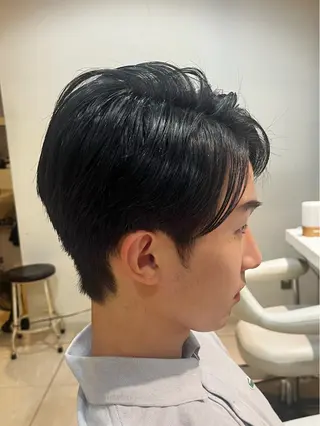 ショート カラー メンズ ️ちば🩵JILLE 恵比寿 透明感カラーのヘアスタイル