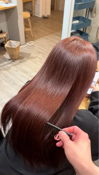 ロング 美髪矯正‎×髪質改善 任せて🤍Ko-taのヘアスタイル