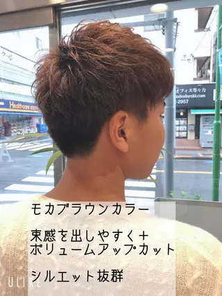 ショート カラー ヘアアレンジ メンズ メンズパーマ特化/ メッシュ/薫/店長のヘアスタイル