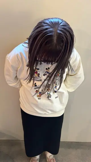 ミディアム 田中 樹奈のヘアスタイル