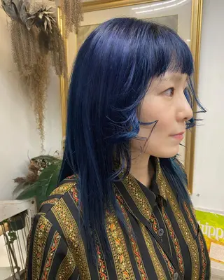 セミロング カラー Moca 〰️のヘアスタイル