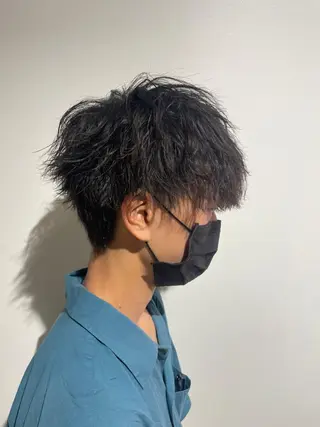 ショート カラー パーマ メンズ 【メンズサロン】 BLUCK 横浜のヘアスタイル