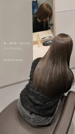 カラー セミロング 【垢抜けカラー/ 縮毛矯正】Taikiのヘアスタイル