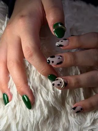 ショート Latte Nail 十三のネイルデザイン
