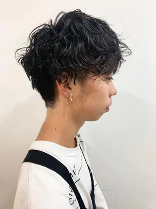 ショート カラー パーマ ヘアアレンジ メンズ メンズスタイル ly本厚木のヘアスタイル