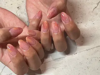 ネイル 韓国/ワンホン/長さ 出しつけ放題🎀のネイルデザイン