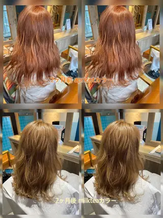 カラー 🩵盛れる顔周り/ 艶カラーemi🩵のヘアスタイル