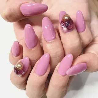 ネイル 渋谷／チップ長さ出し 👑アプレgel-xのネイルデザイン